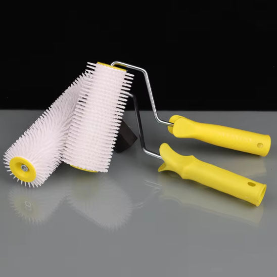 Présentation deux rouleaux taille différente plan gris brillant