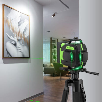Alignement tableau mur avec niveau laser 4D