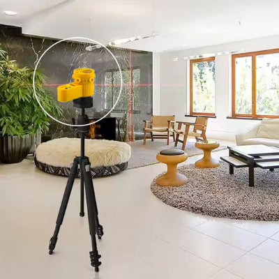 Niveau laser trépied noir haut pièce cosy