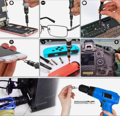 Présentation toutes possibilités utilisation tournevis de précision