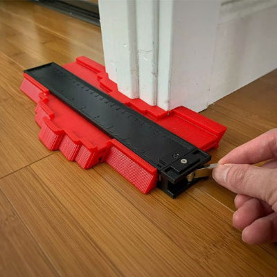 Blocage forme sur jauge posée sol fin de mur complexe